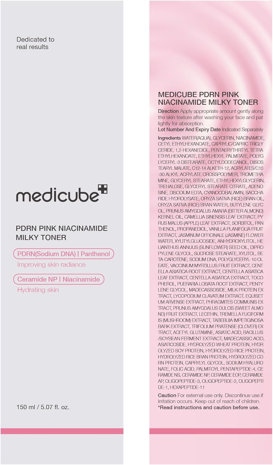 Medicube PDRN Pink niacinamide milky toner