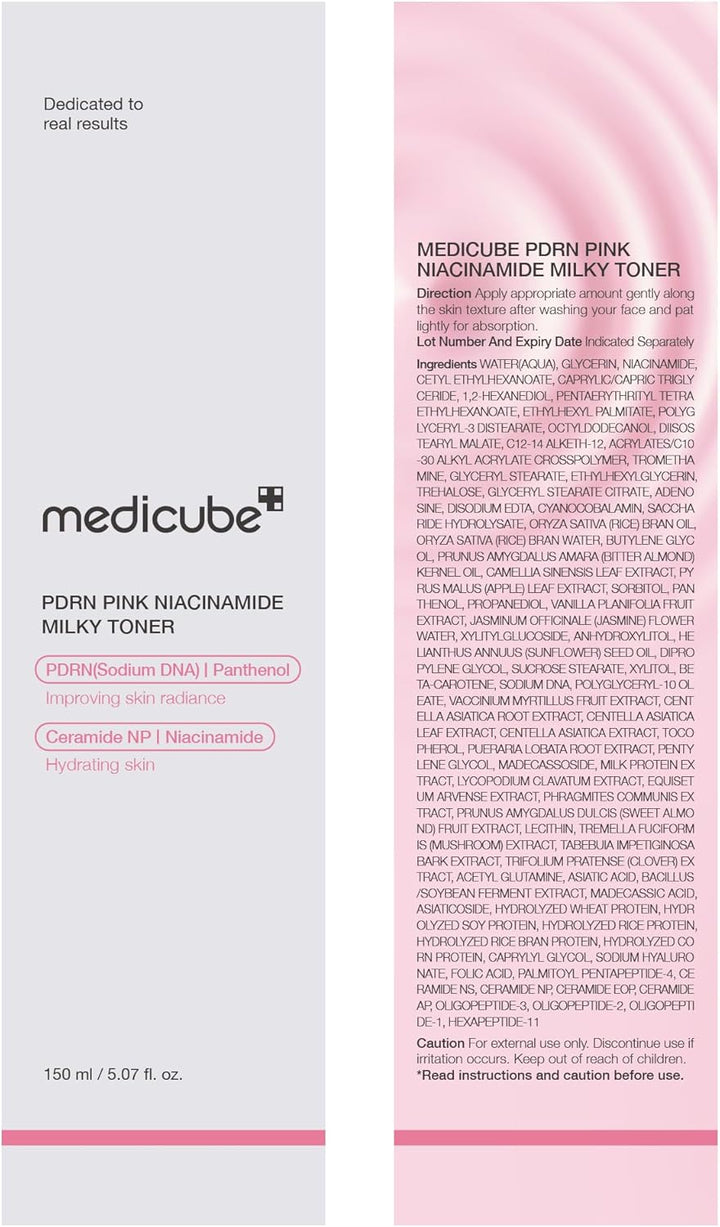 Medicube PDRN Pink niacinamide milky toner