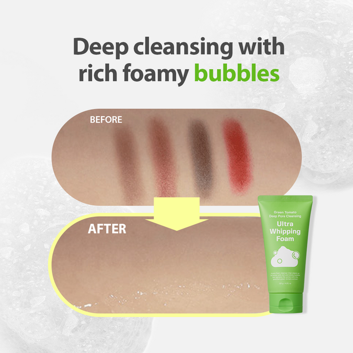 Sungboon editor Green Tomato Deep Pore Cleansing Ultra Whipping Foam
