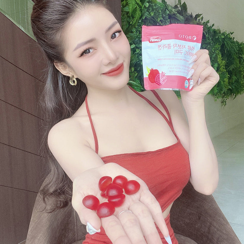 BOTO - Pomegranate Small Molecule Collagen Vita C Gummy