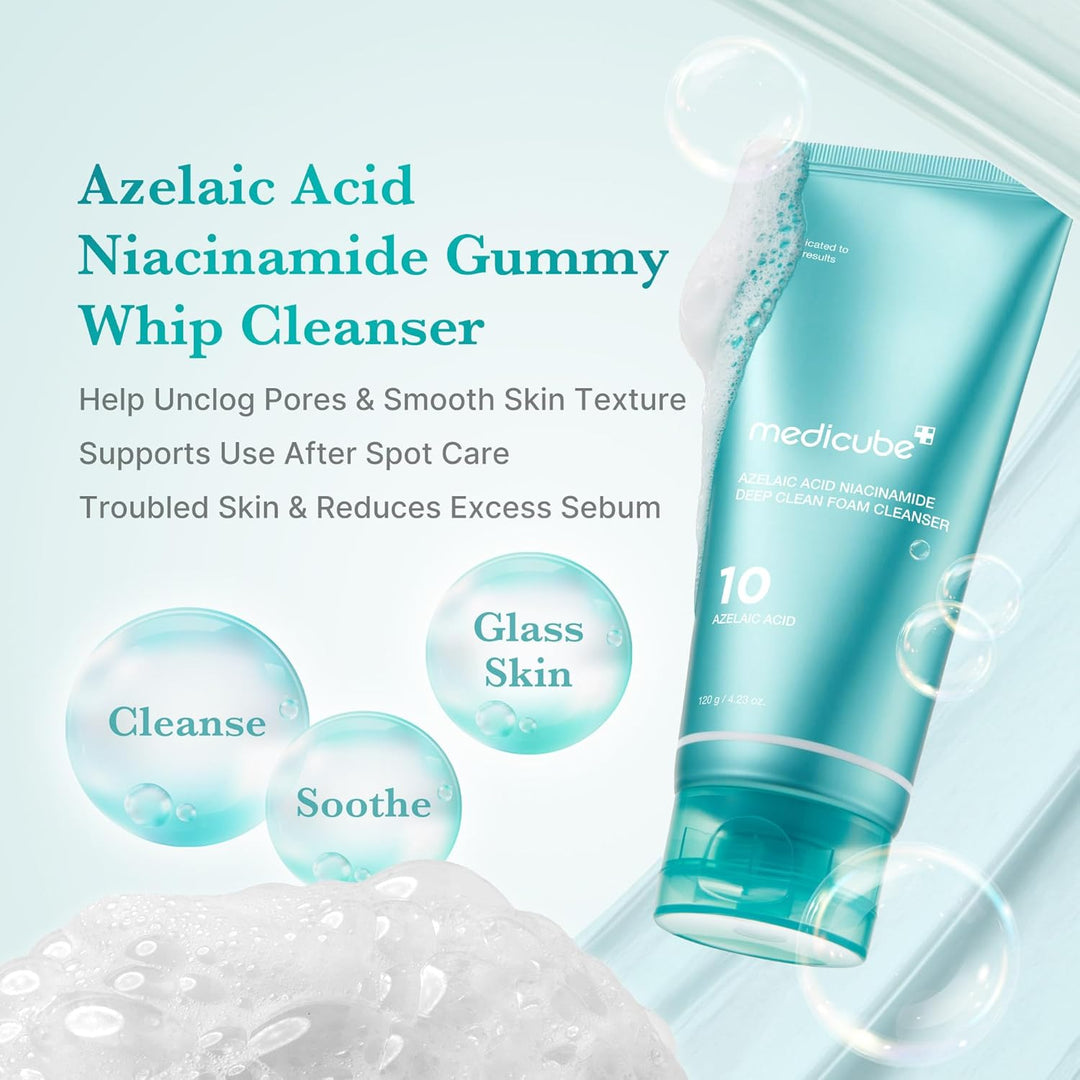 MEDICUBE – Azelaic Acid Niacinamide Deep Clean Foam Cleanser