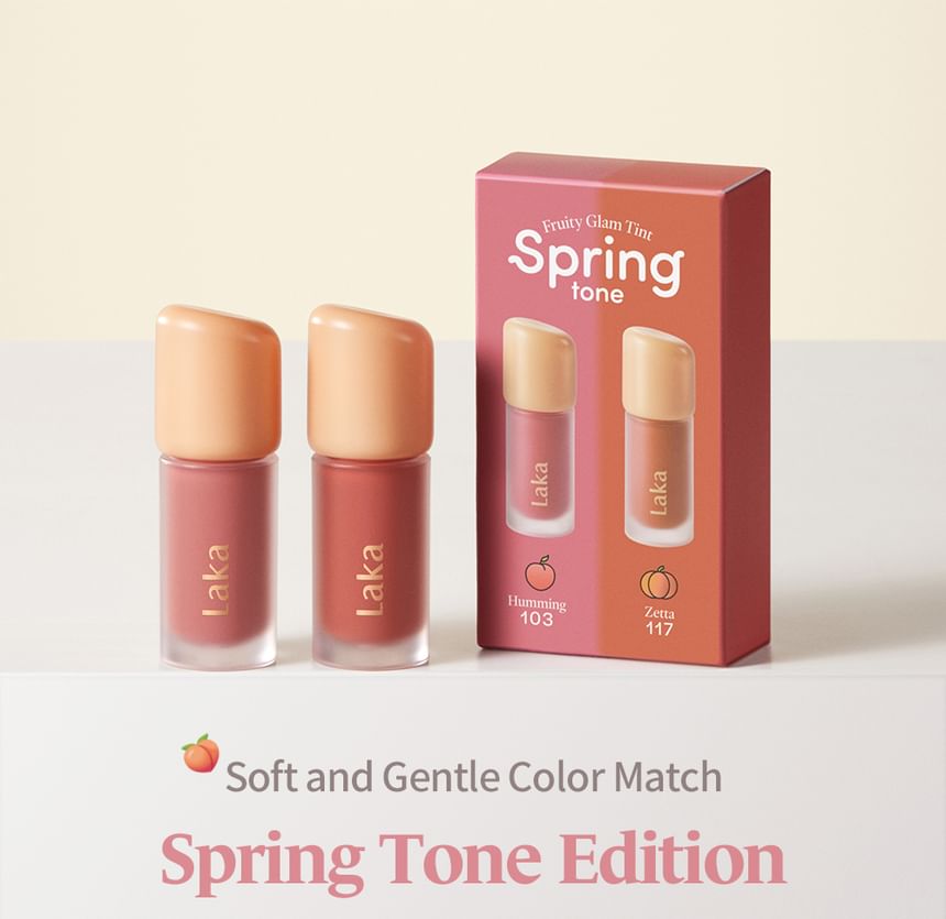 LAKA Fruity Glam Tint Mini Duo (#Spring Tone) 1.9g*2EA