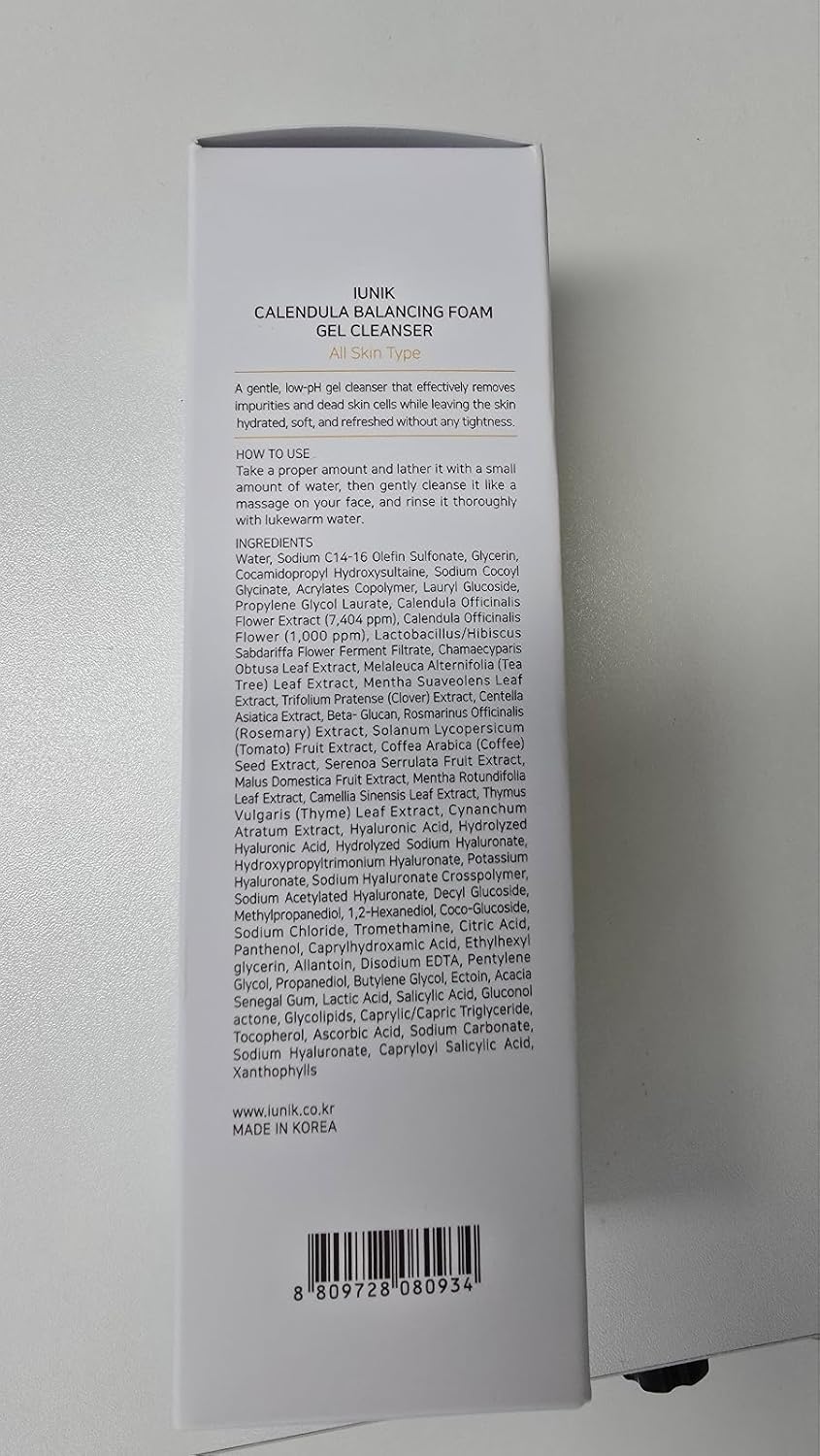 iUNIK Calendula Balancing Foam Gel Cleanser