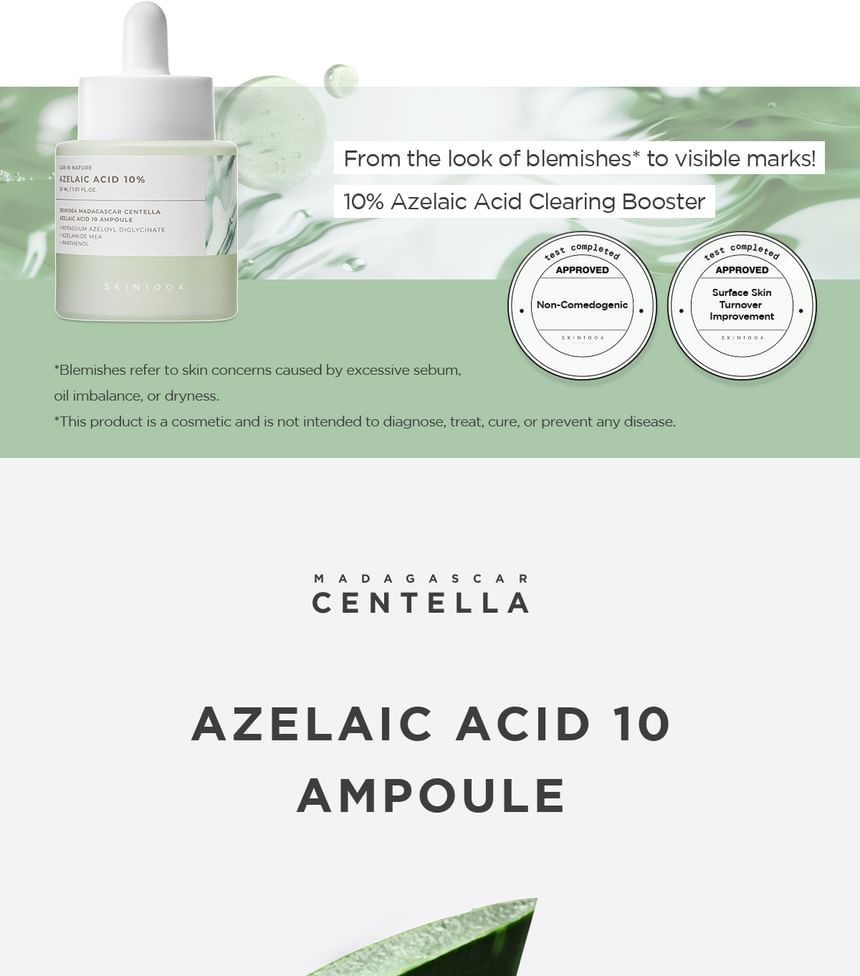 SKIN1004 - Ampolla iluminadora Lab in Nature Madagascar Centella Azelaic Acid 10
