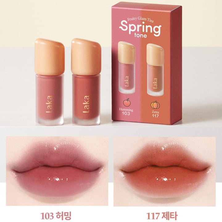 LAKA Fruity Glam Tint Mini Duo (#Spring Tone) 1.9g*2EA